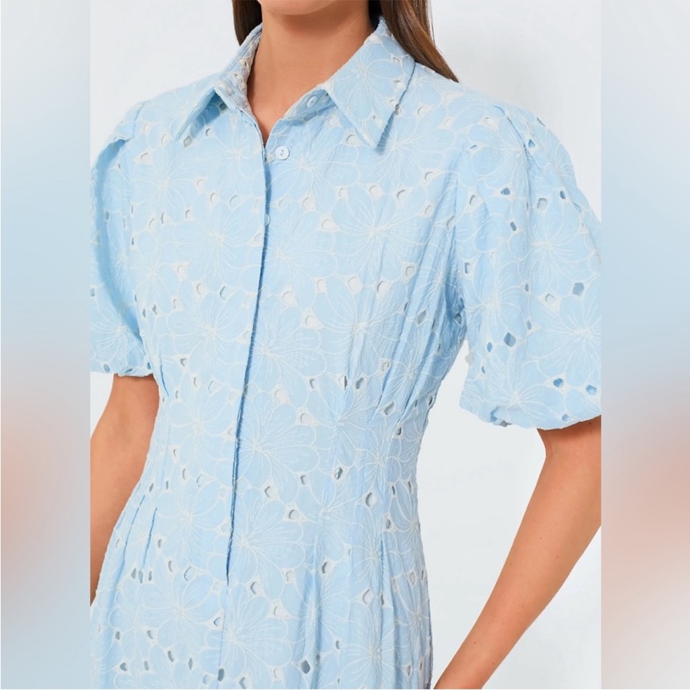 Tuckernuck Airy Blue Eyelet Delaney Dress